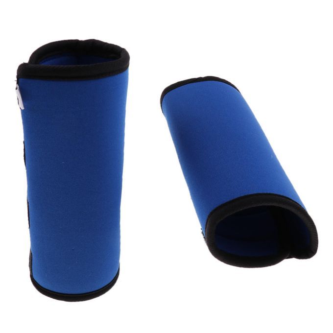 2Pcs Pet Dog Canine Front Rear Leg Brace Paw Compression Wraps Blue L