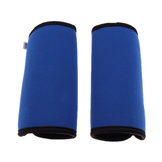 2Pcs Pet Dog Canine Front Rear Leg Brace Paw Compression Wraps Blue L