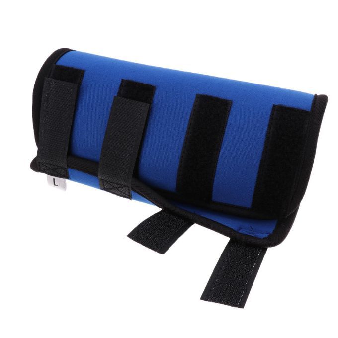 2Pcs Pet Dog Canine Front Rear Leg Brace Paw Compression Wraps Blue L