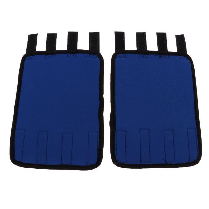 2Pcs Pet Dog Canine Front Rear Leg Brace Paw Compression Wraps Blue L