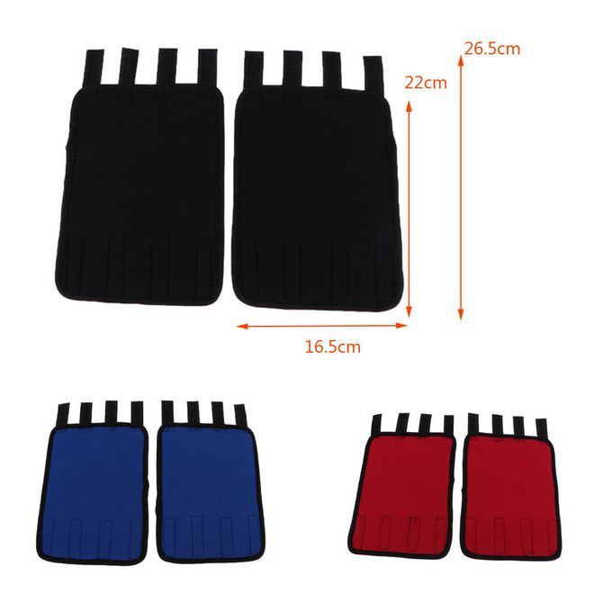 2Pcs Pet Dog Canine Front Rear Leg Brace Paw Compression Wraps Blue L