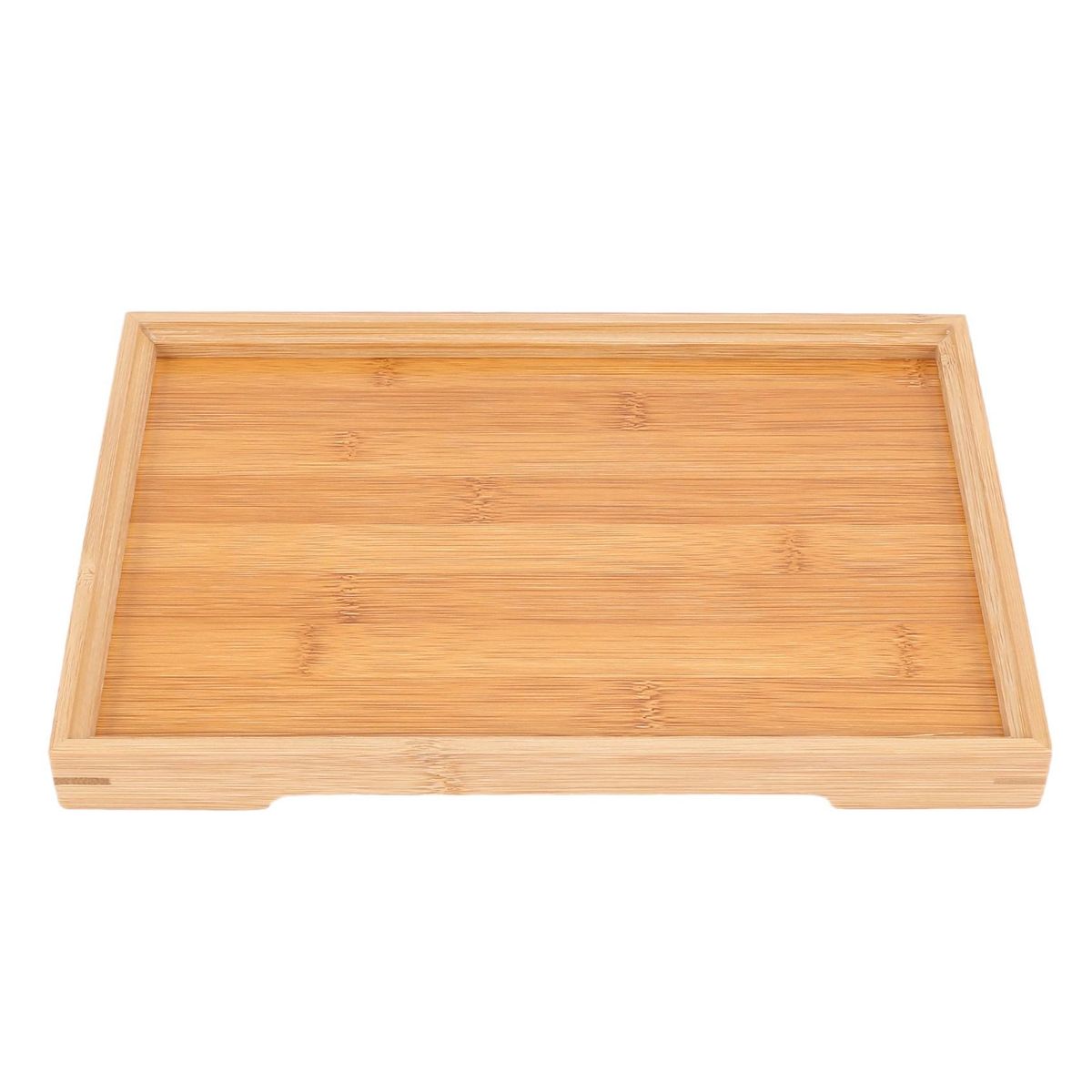 Wooden Serving Tray Kung Fu Tea Cutlery Trays Storage Pallet Fruit Plate Decoration 6 Sizes Japanese Food Bamboo Rectangular 28x19Cm