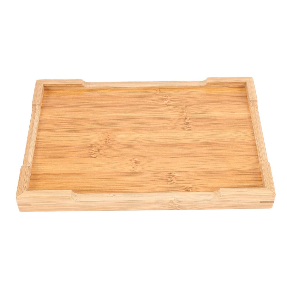 Wooden Serving Tray Kung Fu Tea Cutlery Trays Storage Pallet Fruit Plate Decoration 6 Sizes Japanese Food Bamboo Rectangular 28x19Cm