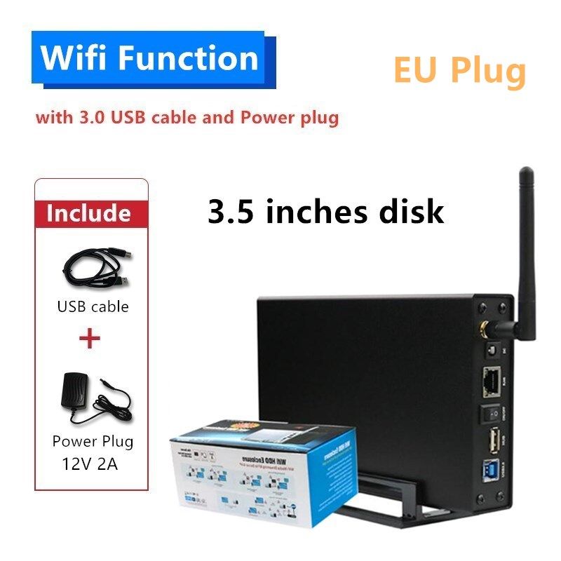 WIFI  Wireless Hdd Wifi Repeater Reading 6TB Capacity 3.5 Sata Usb 3.0 Hdd Wifi  SSD Hard Case Wifi Hdd With NAS Function
