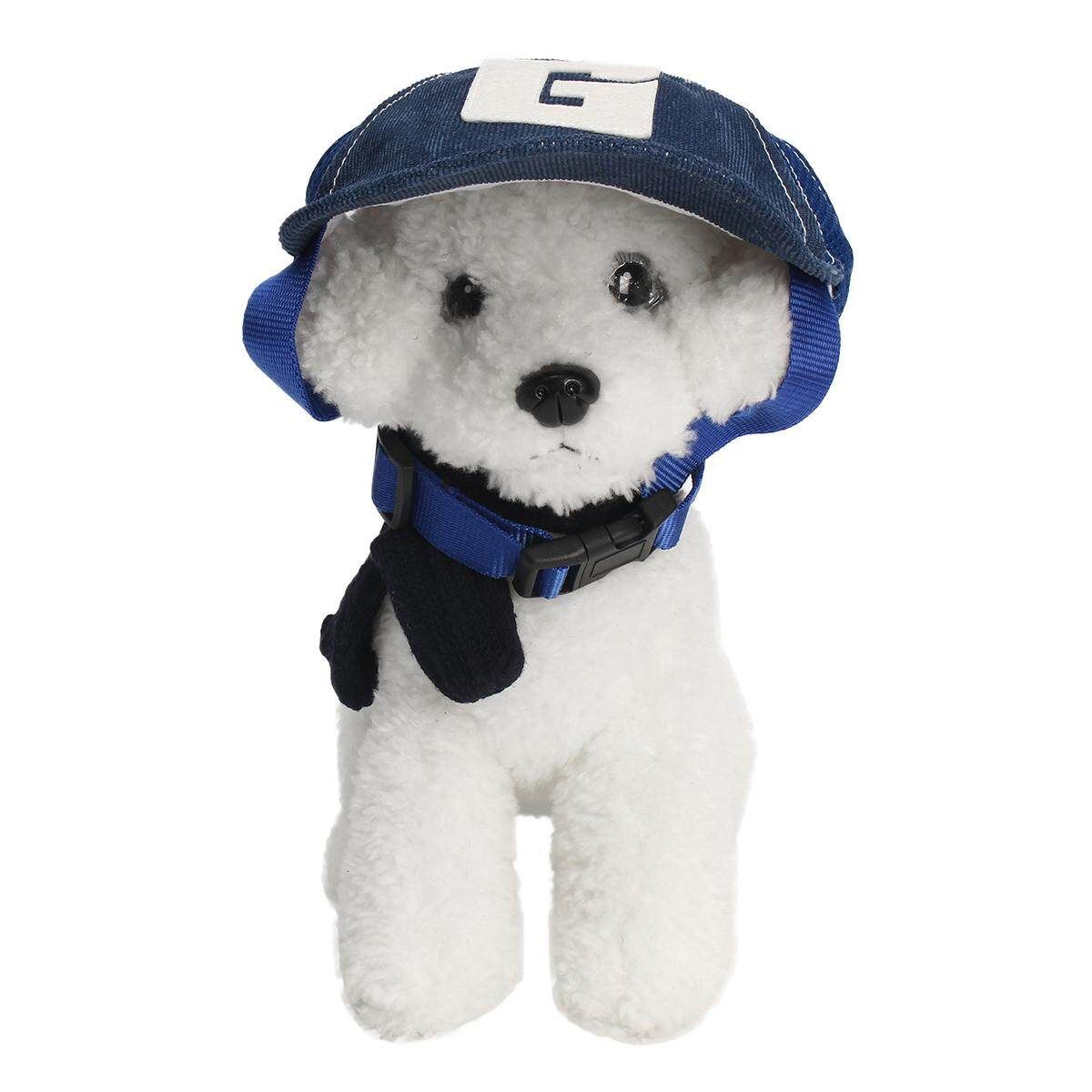 Puppy Dog Pet Summer Canvas Baseball Cap Sports Hat Ear Holes Accessories Cool # Blue M Blue M