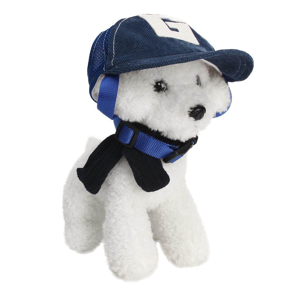 Puppy Dog Pet Summer Canvas Baseball Cap Sports Hat Ear Holes Accessories Cool # Blue M Blue M