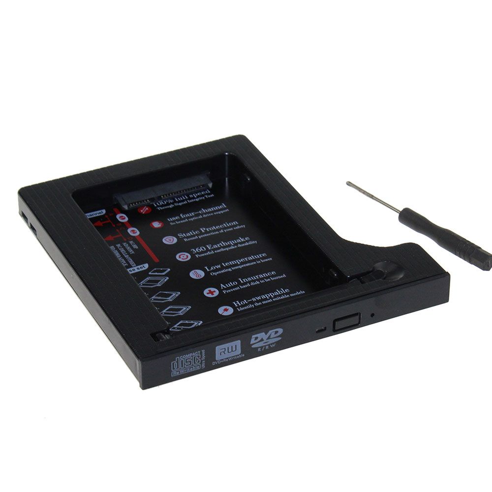 Hard Drive 1TB 2nd HDD Caddy 9.5mm SATA 3.0  SSD Hard Flash Drive Enclosure Case For Notebook CD ROM Optibay