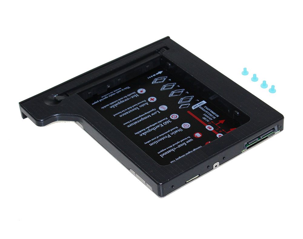 Hard Drive 1TB 2nd HDD Caddy 9.5mm SATA 3.0  SSD Hard Flash Drive Enclosure Case For Notebook CD ROM Optibay