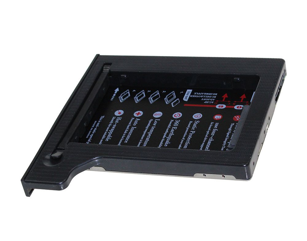Hard Drive 1TB 2nd HDD Caddy 9.5mm SATA 3.0  SSD Hard Flash Drive Enclosure Case For Notebook CD ROM Optibay