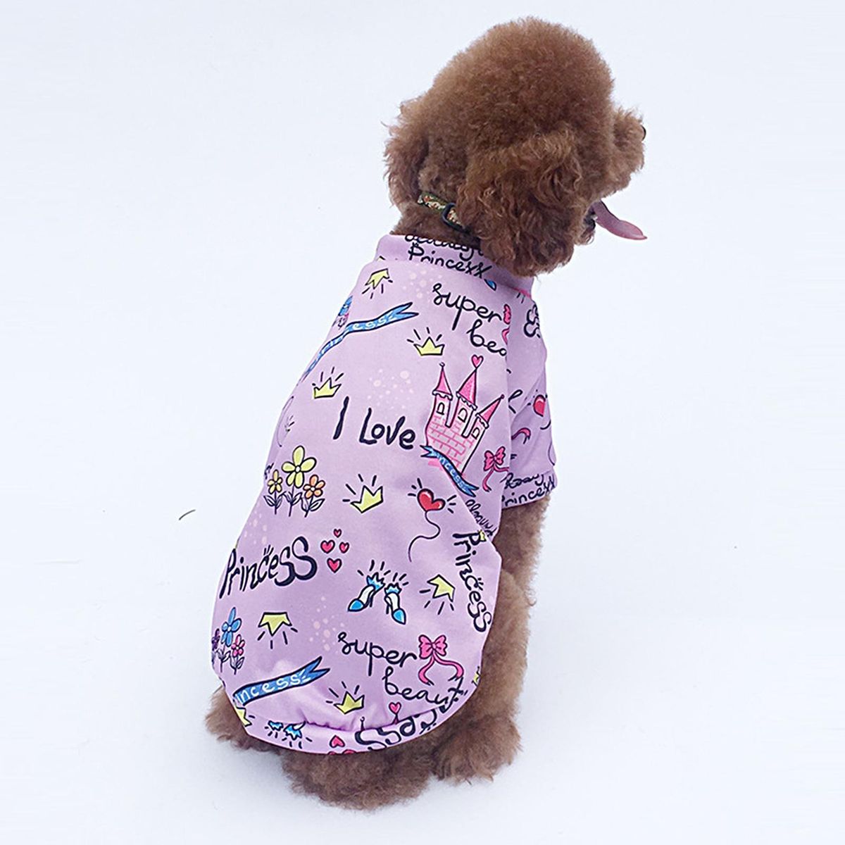 Dog Apparel Puppy Winter Clothes 2-Legged Pet Pullover Purple
