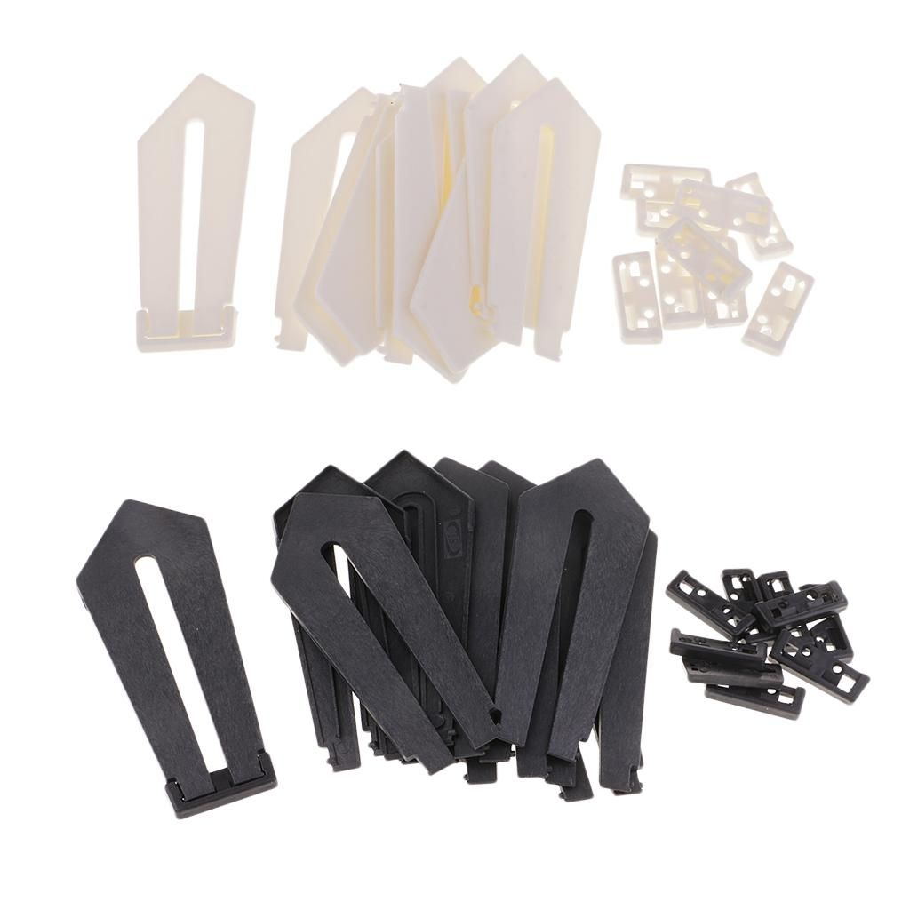 10 Sets Plastic  Photo Display Stand Picture Black 180x75x6mm