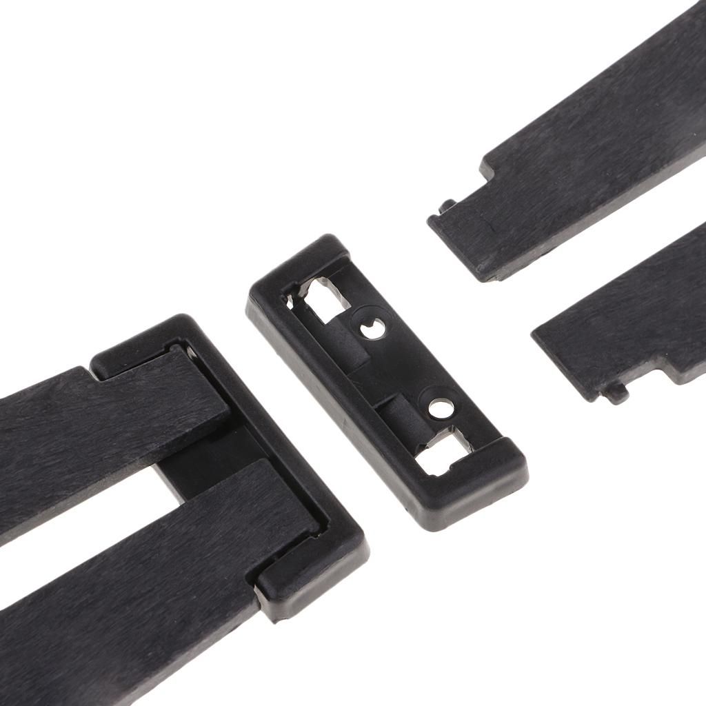 10 Sets Plastic  Photo Display Stand Picture Black 180x75x6mm