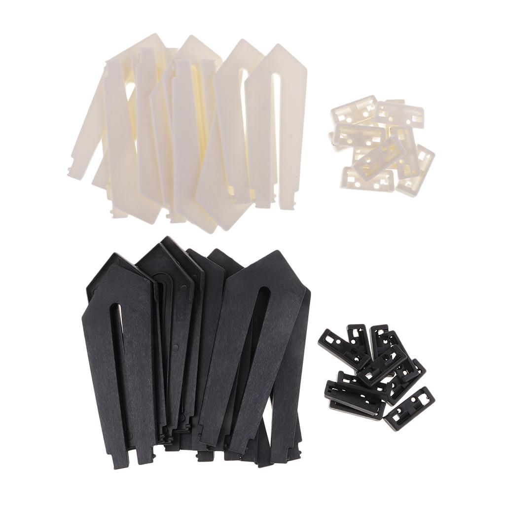 10 Sets Plastic  Photo Display Stand Picture Black 180x75x6mm