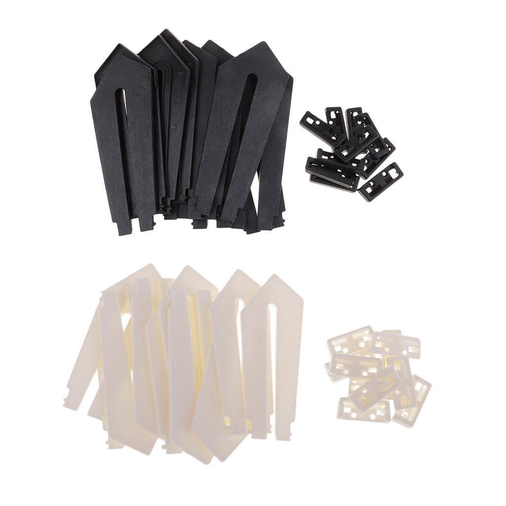 10 Sets Plastic  Photo Display Stand Picture Black 180x75x6mm