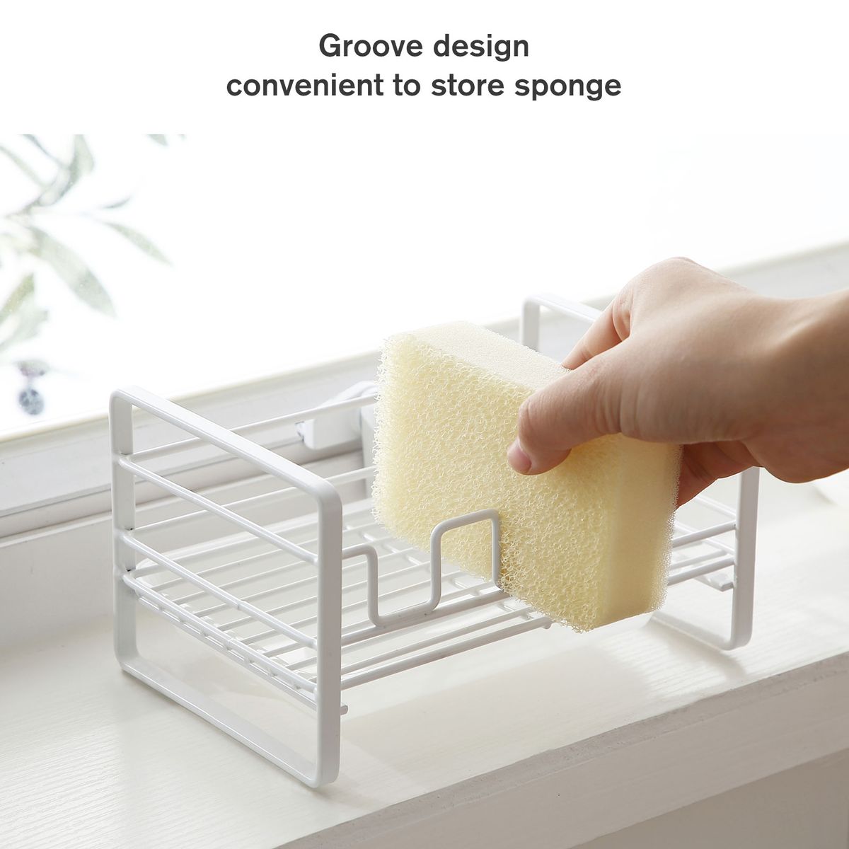 Sponge Soap Brush Holder Kitchen Soap Caddy Countertop