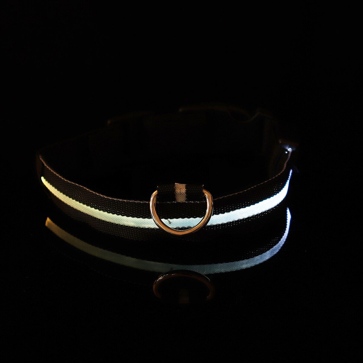 Adjustable LED Dog Pet Light Up Collar Bright Flashing Necklace Strap Safety Colorful