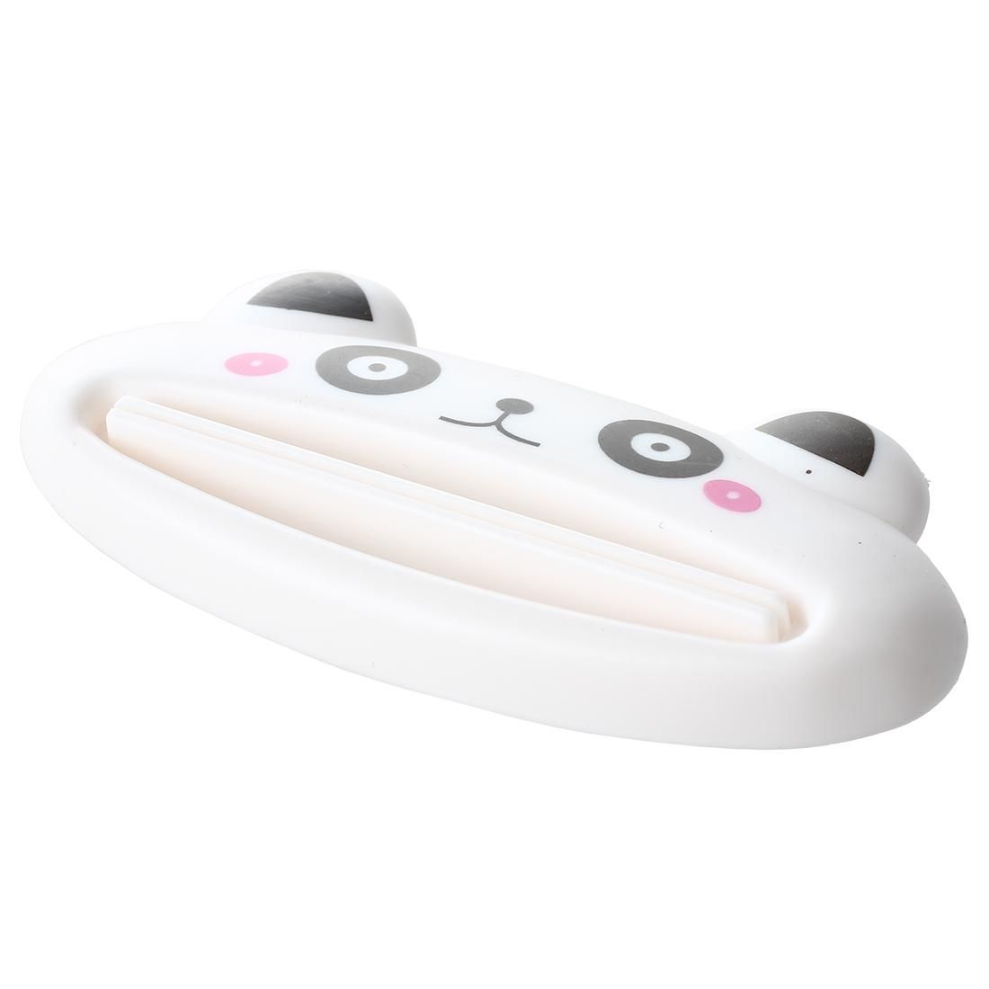 2 Pcs Home Multifunctional Bathroom Toothpaste Cream Squeezer, Panda-shape White