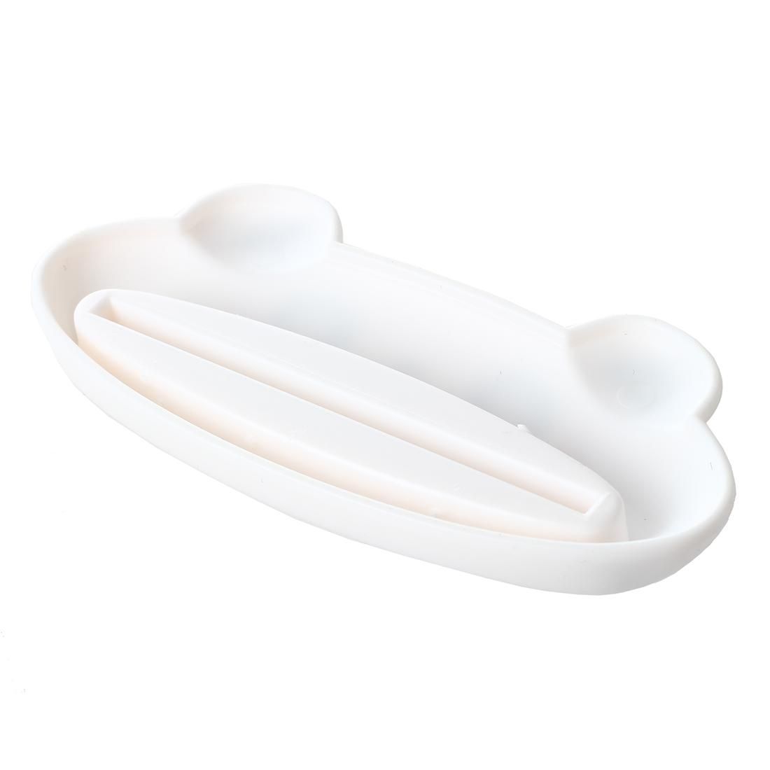 2 Pcs Home Multifunctional Bathroom Toothpaste Cream Squeezer, Panda-shape White