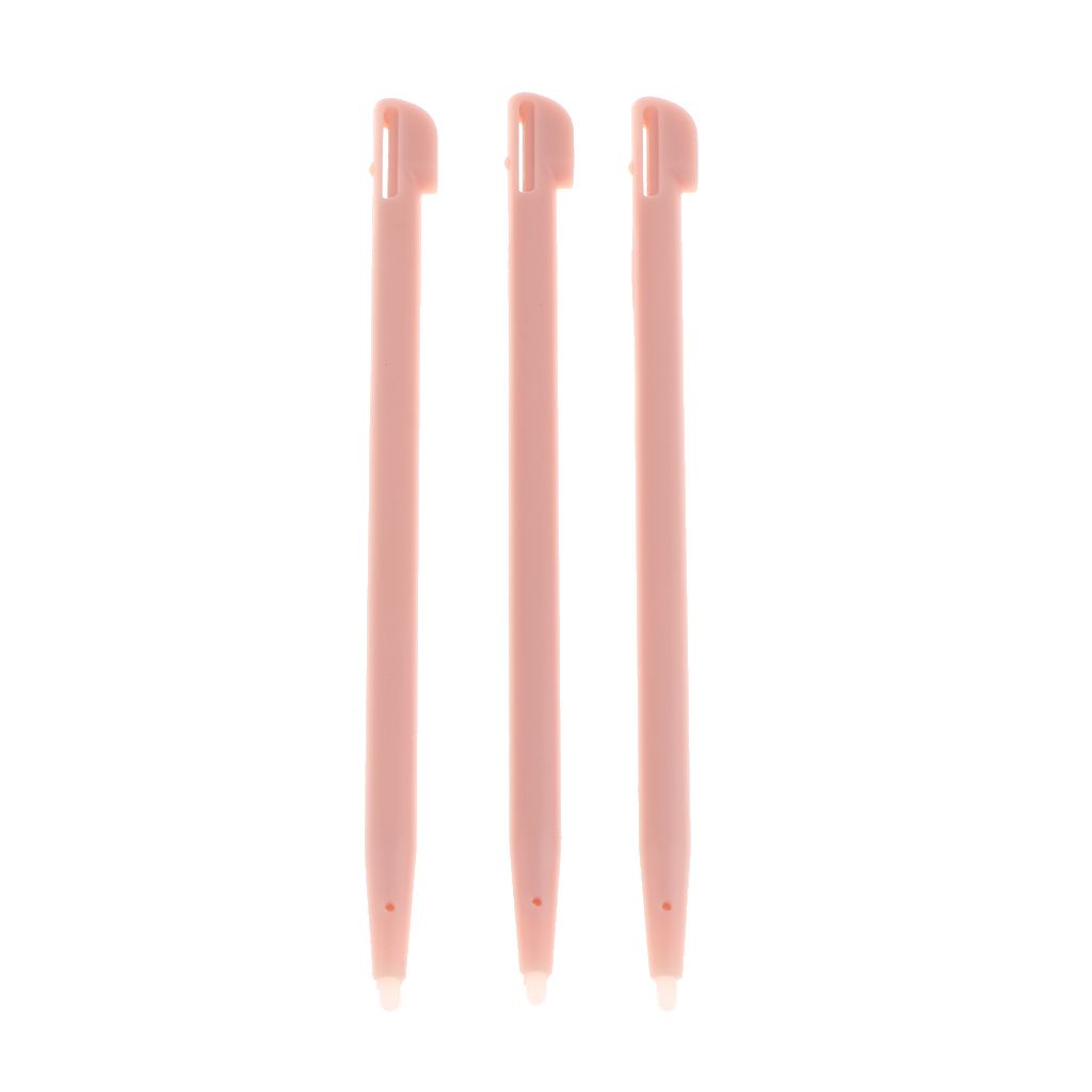 3 Pieces Slot In Touch Stylus Pen Styluse For  2DS Gaming Pink