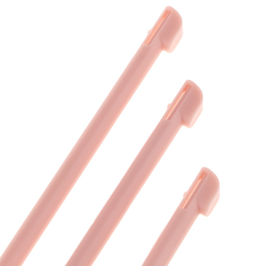 3 Pieces Slot In Touch Stylus Pen Styluse For  2DS Gaming Pink