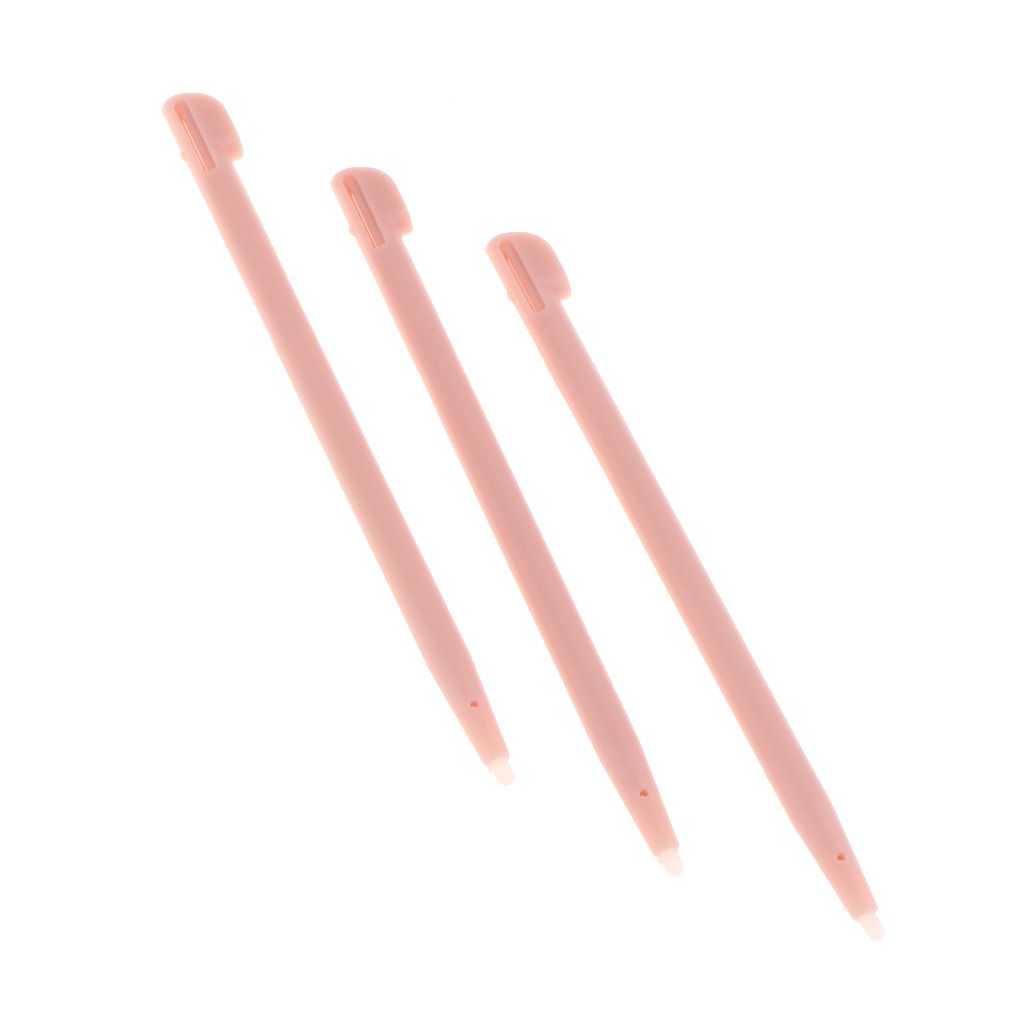 3 Pieces Slot In Touch Stylus Pen Styluse For  2DS Gaming Pink