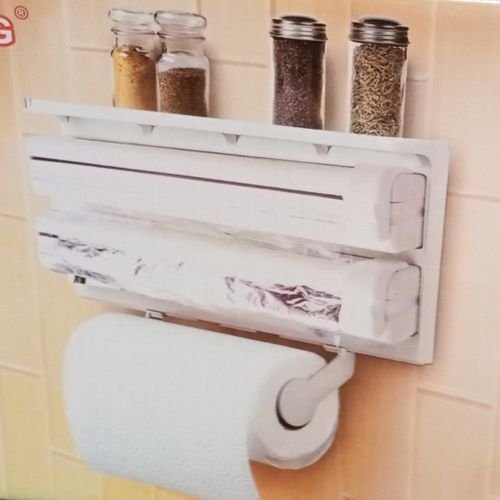 Wall Mounted Screw Fixture Toilet Tissue Paper Holder Hanger Accessory