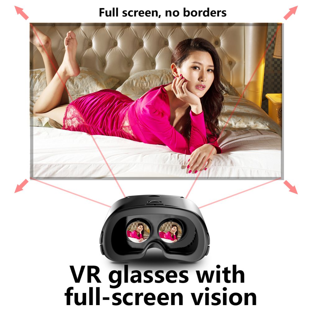 Metaverse 3D VR Headset Wide-angle Smart Virtual Rety Glasses  For 5-7 Inch Smart Phone S Standard