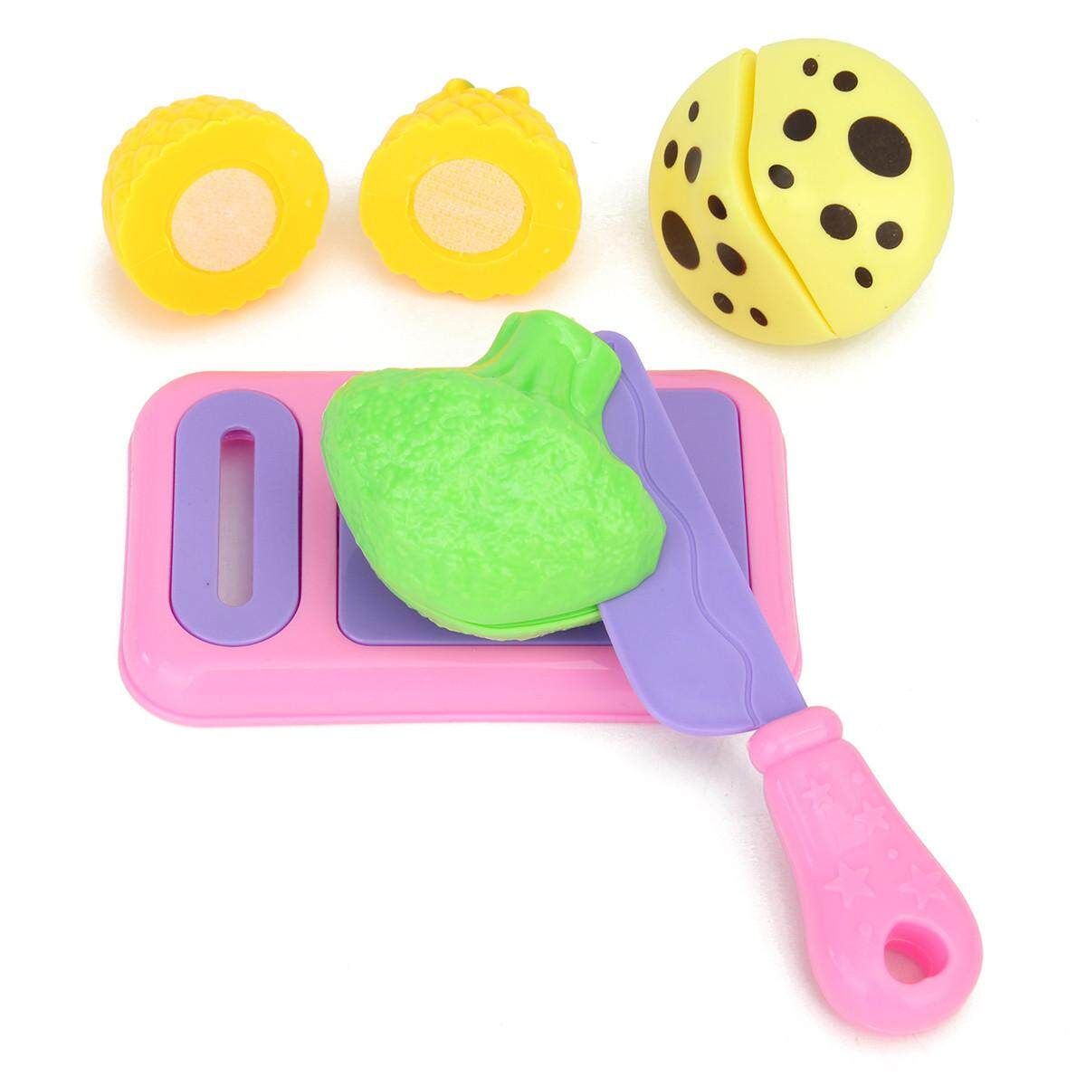 9pcs Plastic Kitchen Food Pretend Play Toys Vegetable Fruit Kid Gift Set