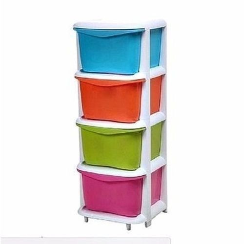 4-Tier Multicolour Storage Baby Cabinet