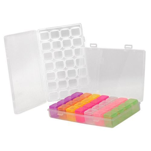 28 Compartments  Box 7 Day  Storage Organizer Container