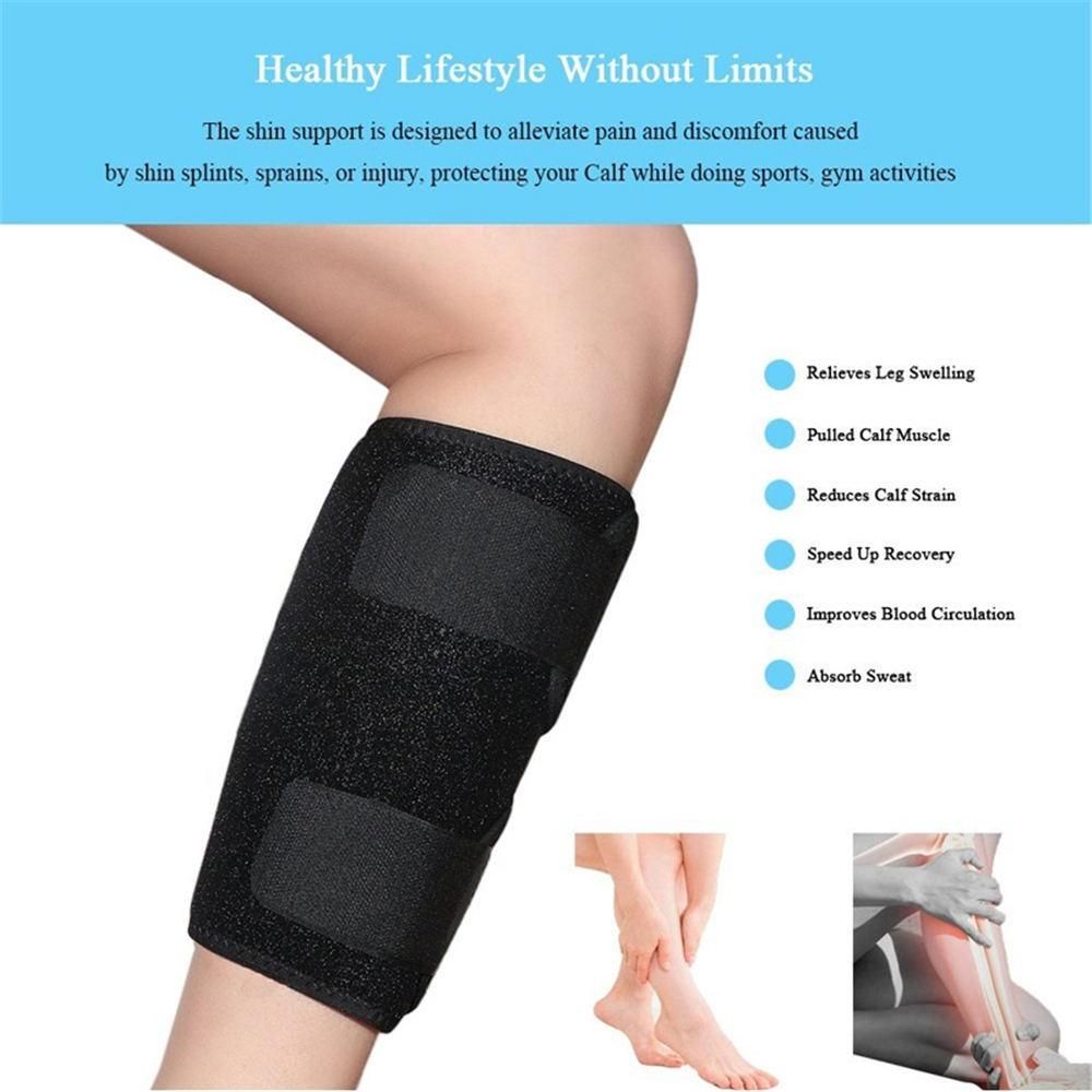 Calf Shin Support Brace, Adjustable Calf Compression Sleeve Wrap Band for Sports