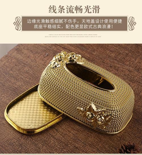 European Style Acrylic Tissue Box Fashion Creative Paper Box KTV Hotel Bar Napkin Container Home Decorations