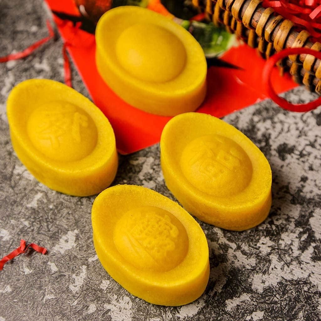 Mooncake Mold Cookie Cutter with 4 Ingot Stamps Hand Press Cake Pastry Mould DIY Bakeware Mold