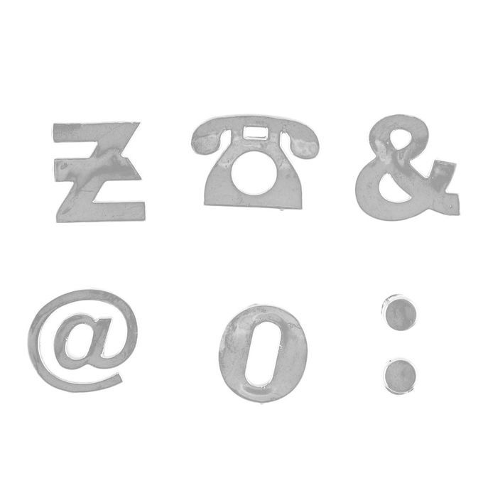 200pcs Car Alphabet Letters Plastic Sticker Emblem Badge Decals