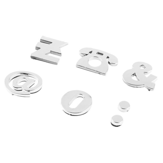 200pcs Car Alphabet Letters Plastic Sticker Emblem Badge Decals