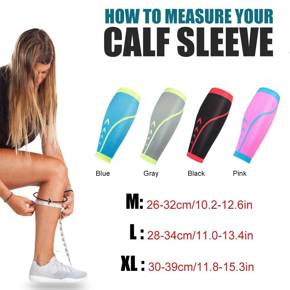 1Pcs Sports Compression Leg Sleeve Calf Support Antiskid Shin Guard Leg Warmers