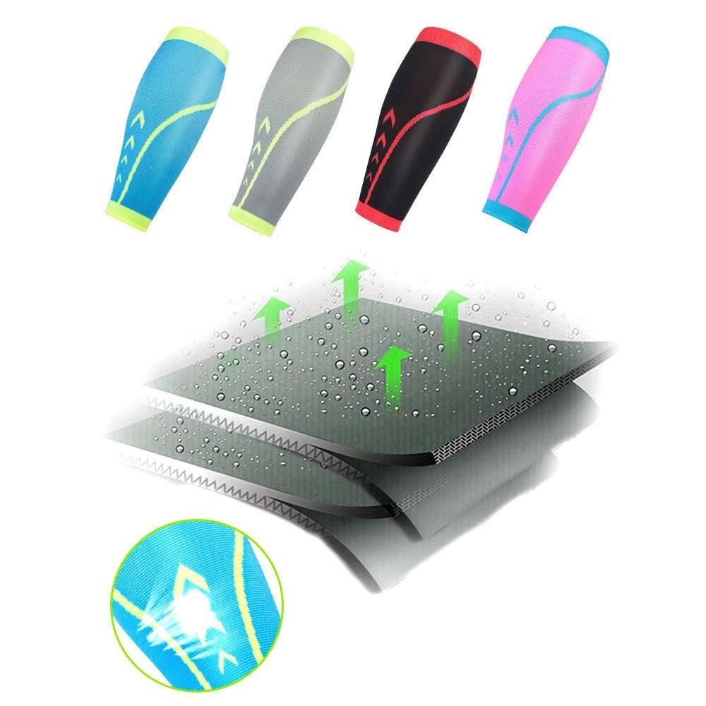1Pcs Sports Compression Leg Sleeve Calf Support Antiskid Shin Guard Leg Warmers