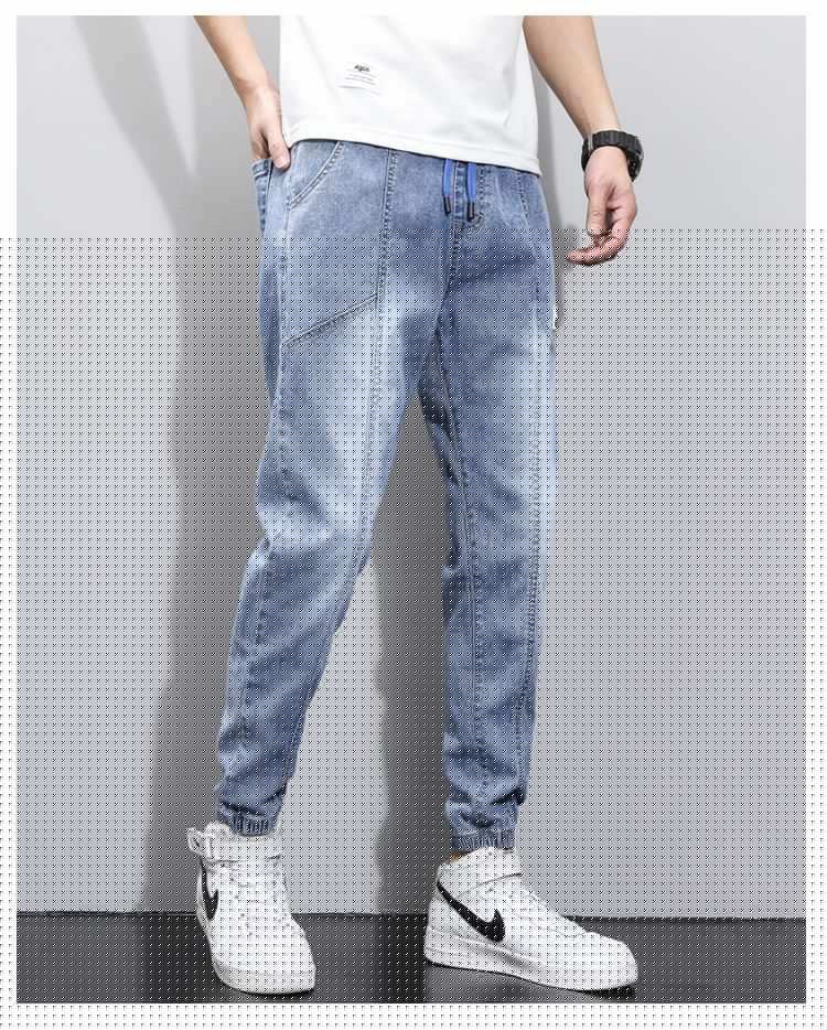 Corset Jeans Men's Casual Overalls Loose And Versatile Harem Pants