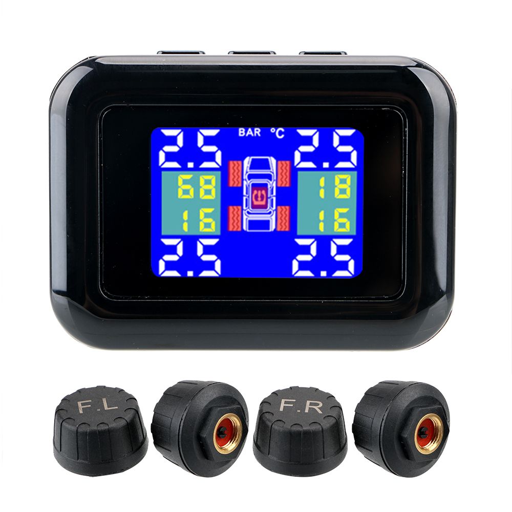 Tpms Car Tire Pressure Alarm Monitor System Lcd Display 4
