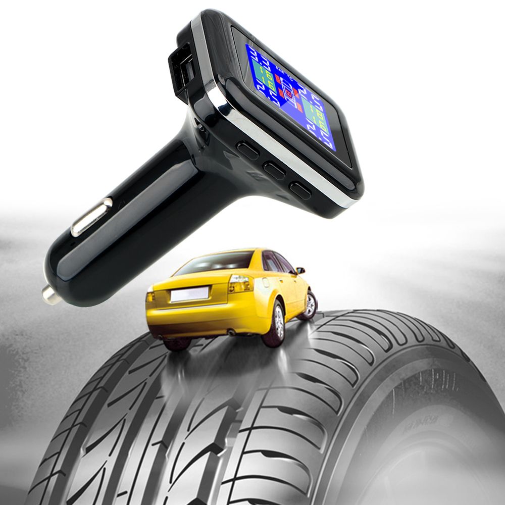 Tpms Car Tire Pressure Alarm Monitor System Lcd Display 4
