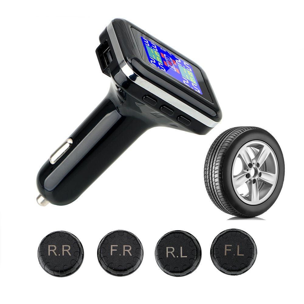 Tpms Car Tire Pressure Alarm Monitor System Lcd Display 4