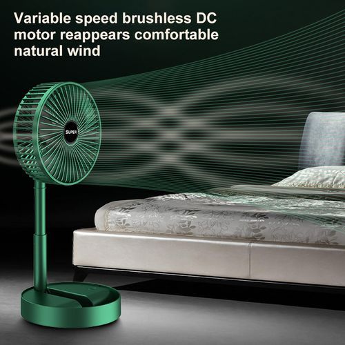 Rechargeable USB Retractable Folding Countertop Fan
