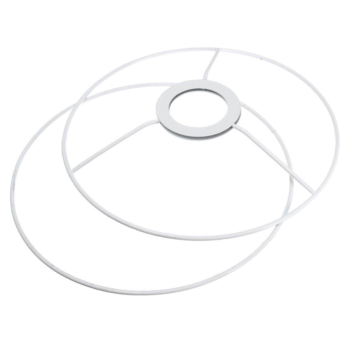 5 X E27 Circular Lampshade Frame Ring Set Lamp Light Shade DIY Kit 20cm Dia