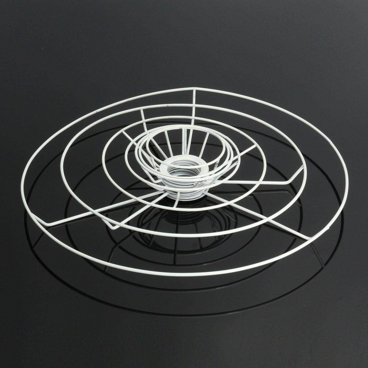 5 X E27 Circular Lampshade Frame Ring Set Lamp Light Shade DIY Kit 20cm Dia