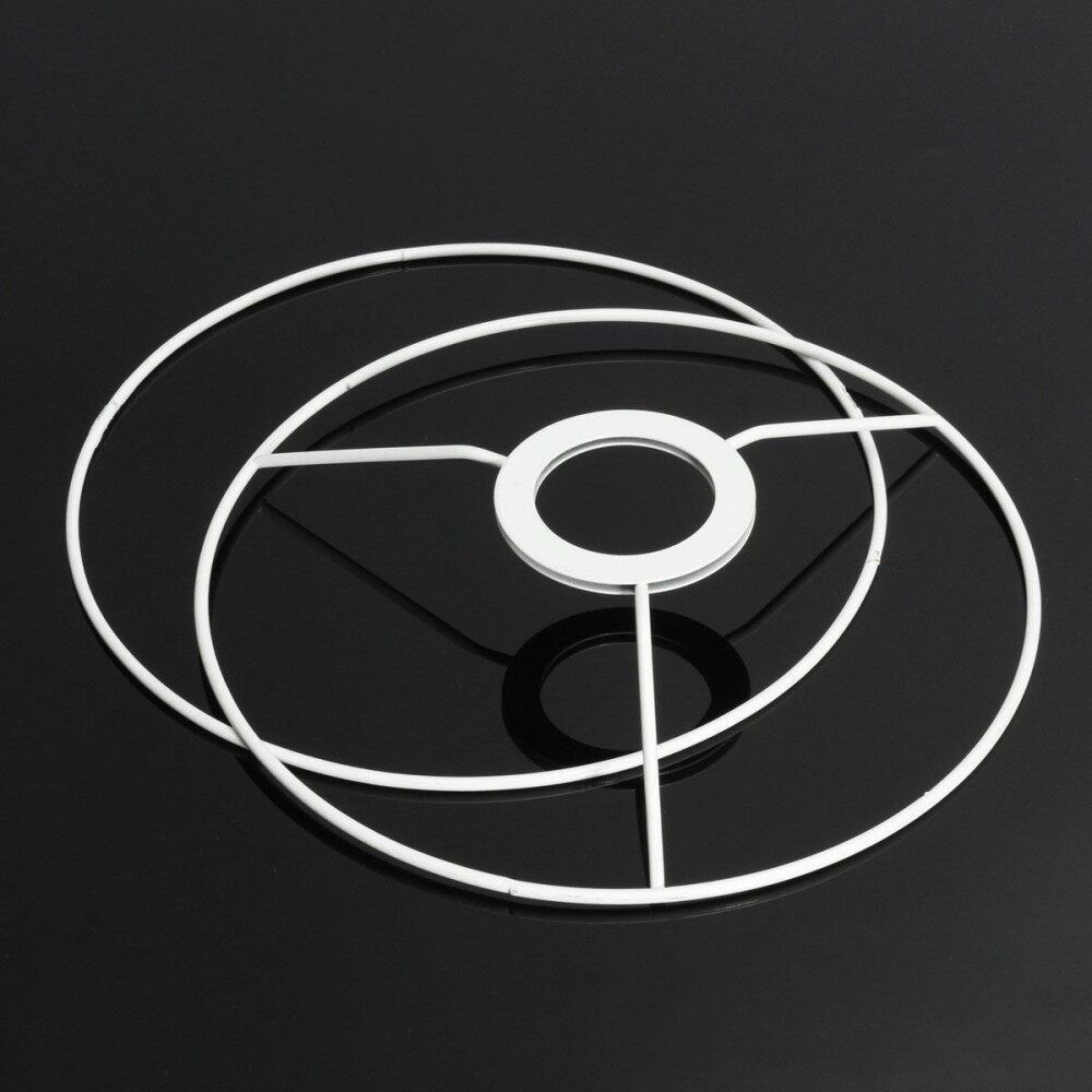 5 X E27 Circular Lampshade Frame Ring Set Lamp Light Shade DIY Kit 20cm Dia