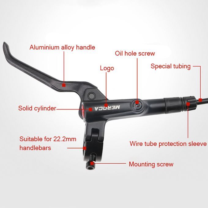 Bicycle Brake Hydraulic Disc Brake  Bicycle Oil Brake Mountain Bike Brake Front Rear Bike Caliper Clamp Bike Parts