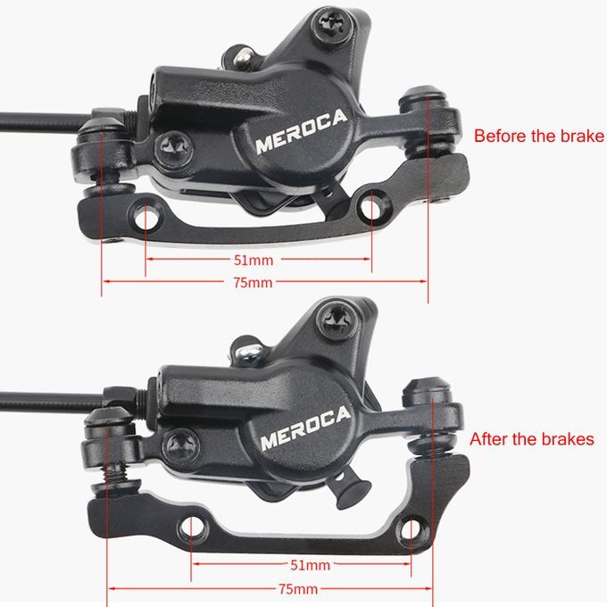 Bicycle Brake Hydraulic Disc Brake  Bicycle Oil Brake Mountain Bike Brake Front Rear Bike Caliper Clamp Bike Parts