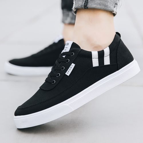 Men's Casual Canvas Shoes Espadrilles-Black