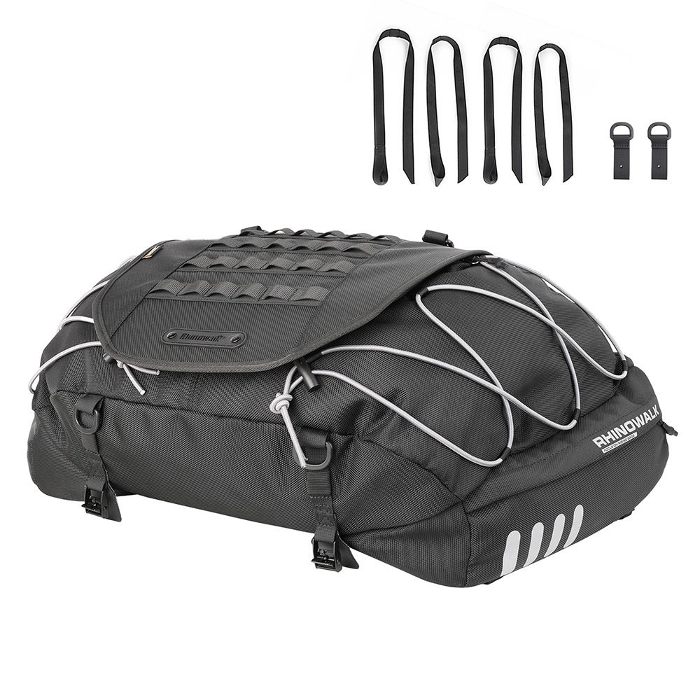 Expandable Motorcycle Rearseat Bag 35-50L Large Capacity