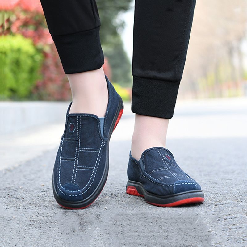 Men's Shoes Loafers Classic Men's Casual Shoes Canvas Loafers Slip-On Shoes